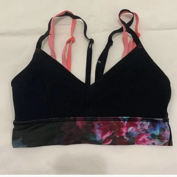 Lululemon Athletica Black and Purple Sports Bra Intimates - Picture 5 of 8